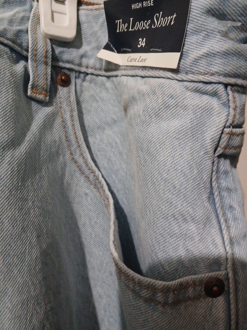 Abercrombie & Fitch Light Blue Denim Jean Shorts - Picture 2 of 5